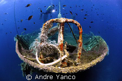 A popular wreck in the Aegean sea off the coast of Cesme ... by Andre Yanco 